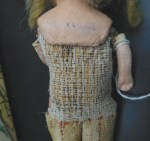 antique doll blonde write